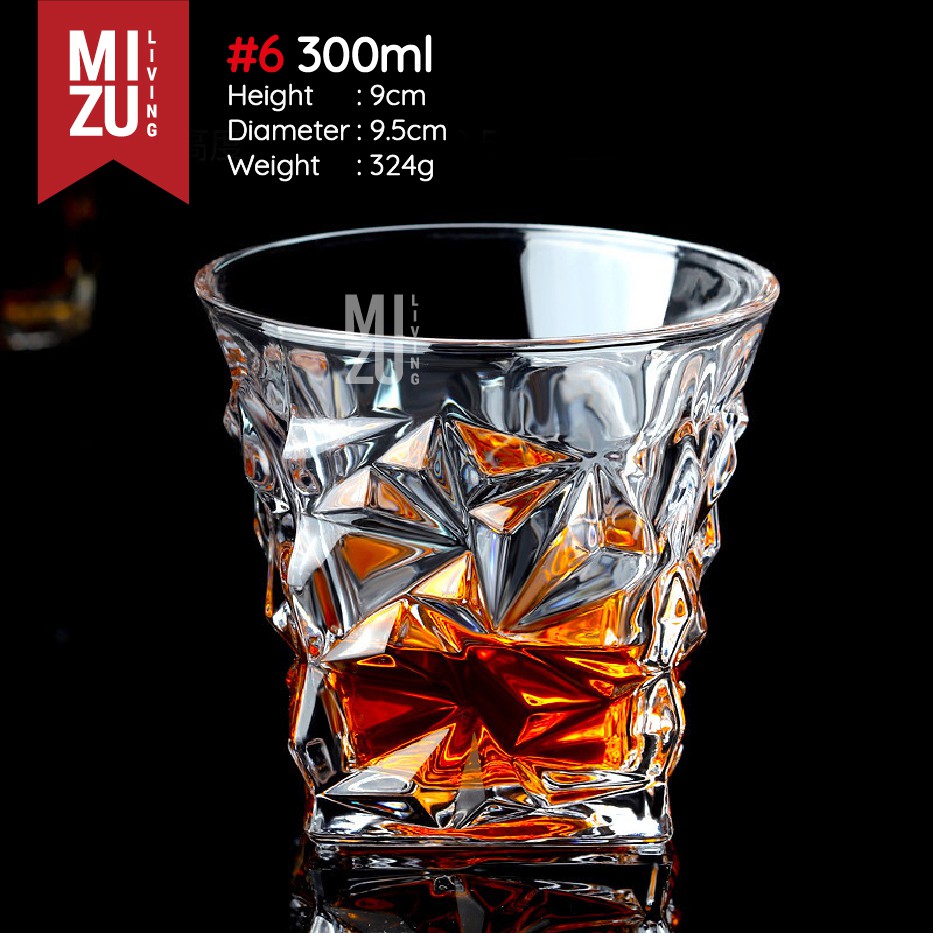 ROMA Whiskey Glass Gelas Kaca Whisky On The Rocks Gelas Air Minum-1