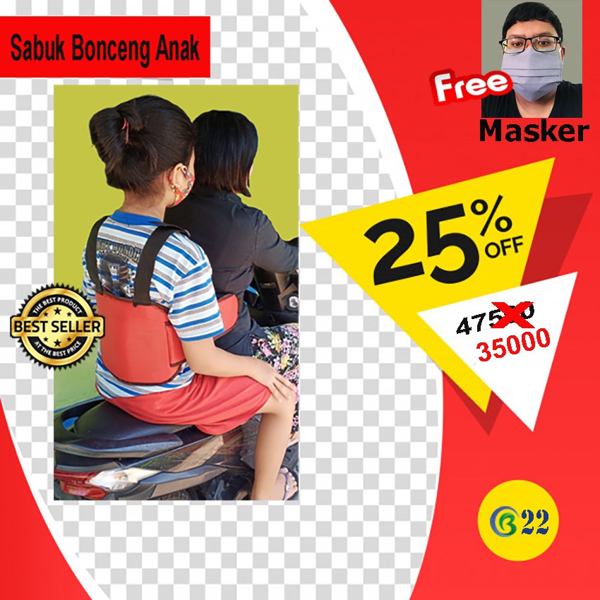 Sabuk Bonceng Motor Sabuk Bonceng Anak Depan Belakang