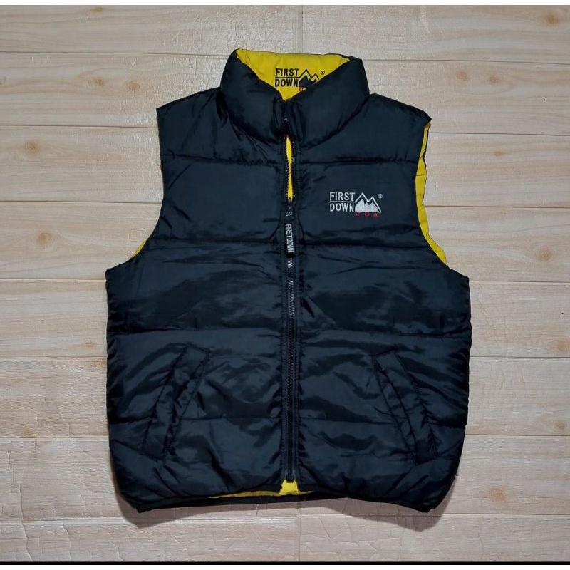 vest bulu angsa first down second original