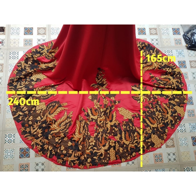 ekor kebaya/rok ekor