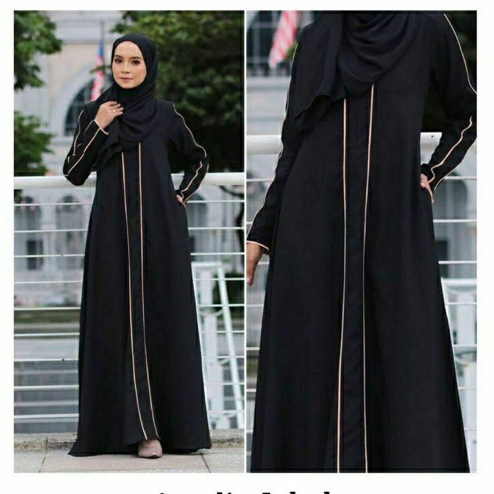 Abaya Jetblack Premium Gamis abaya Dubai Abaya polos Abaya Remaja elegant simpel drees Abaya Saudi t