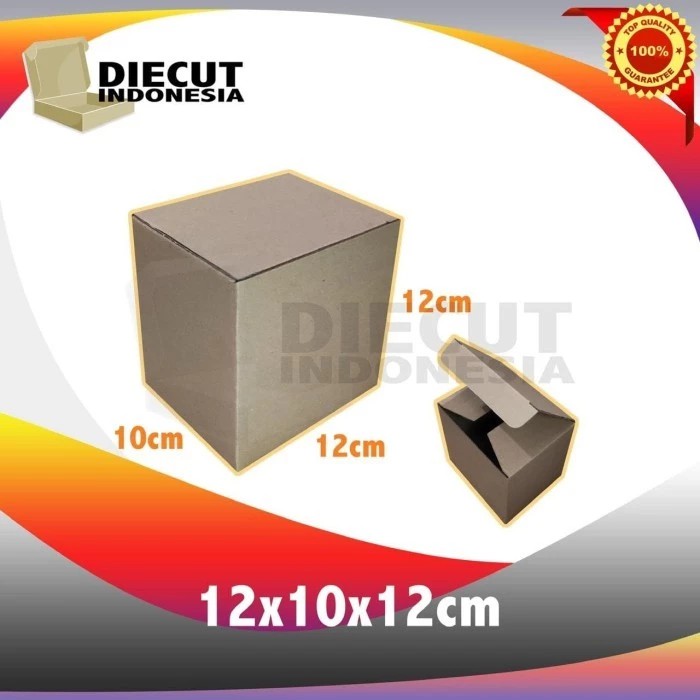

kardus box kotak karton diecut uk 12x10x12