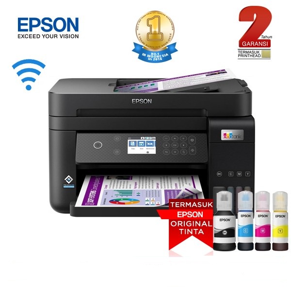 Printer Epson L6270 A4 Ink Tank Multifungsi ADF Duplex Wifi with ADF