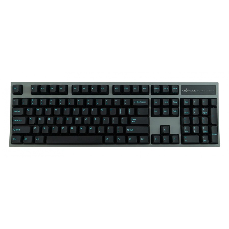 Leopold FC900R Charcoal Blue PD Double Shot PBT Mechanical Keyboard