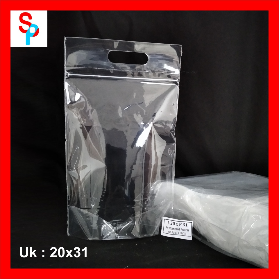 Standing Pouch/plastik/ plastik klip STP 20 x 30 20x30 20x31 20 x 31 single seal | 100pcs