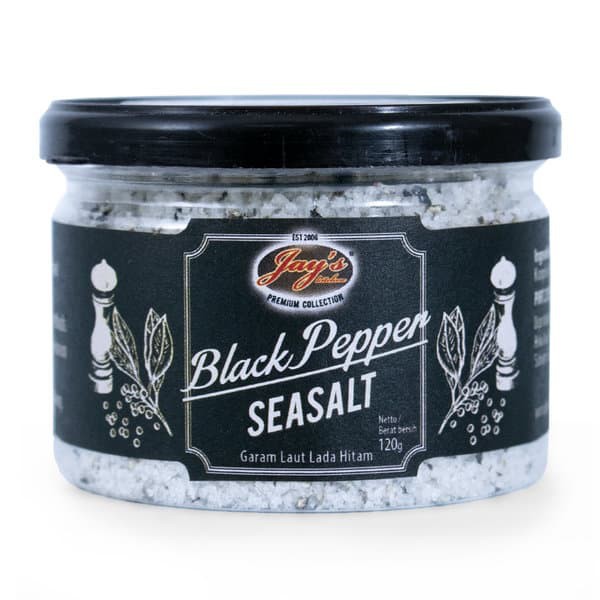

Jay's Black Pepper Sea Salt 120gr