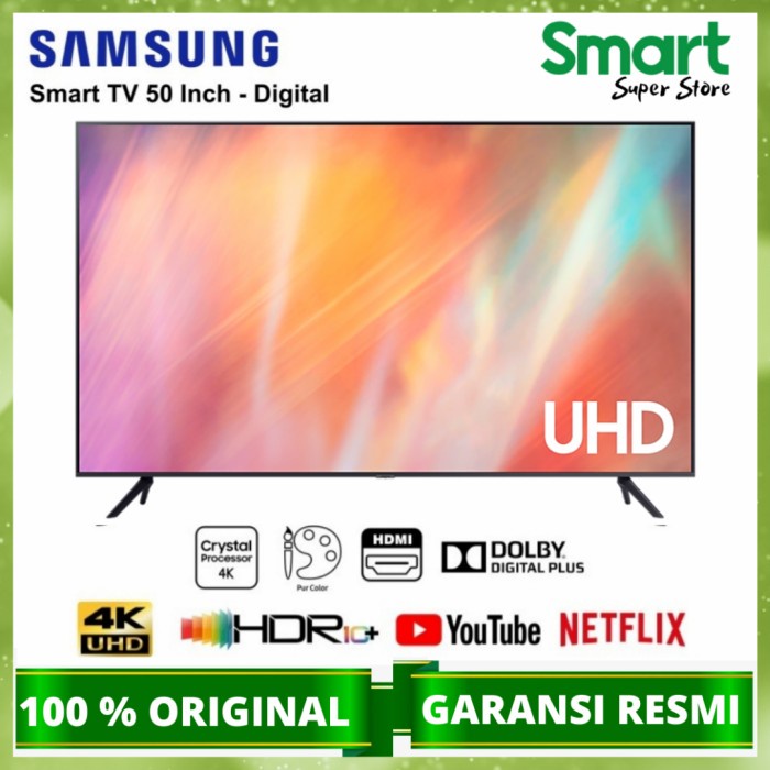 Samsung Crystal UHD 4K Smart TV 50 Inch