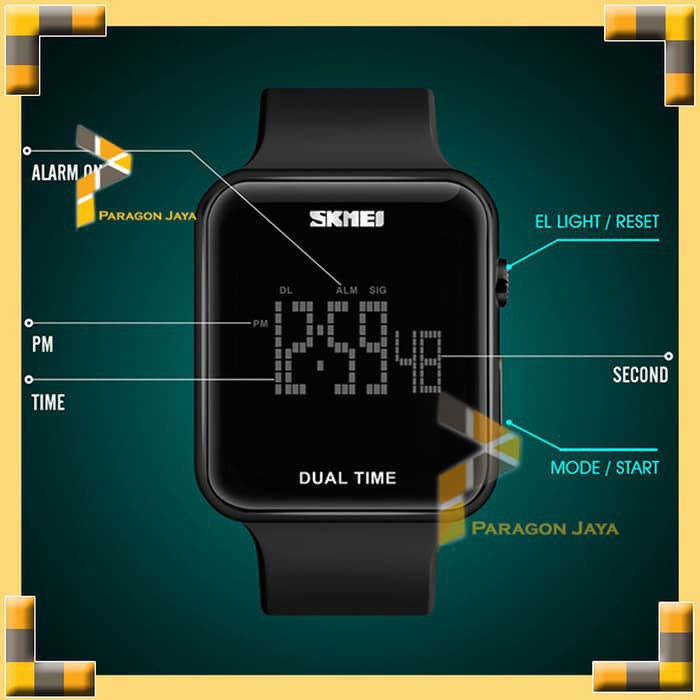 GOLDEN ACC - Order Segera jam tangan pria digital sport skmei 1271 original black