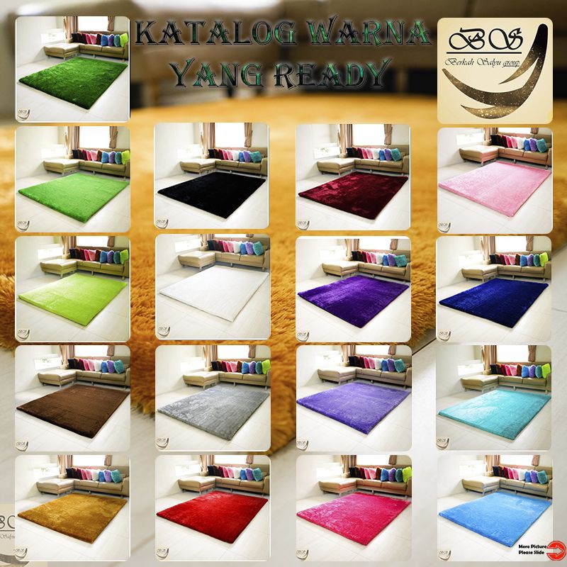 Karpet Bulu Rasfur 200x150x2.5cm / Karpet Bulu / Karpet   premium / anti selip / Lantai