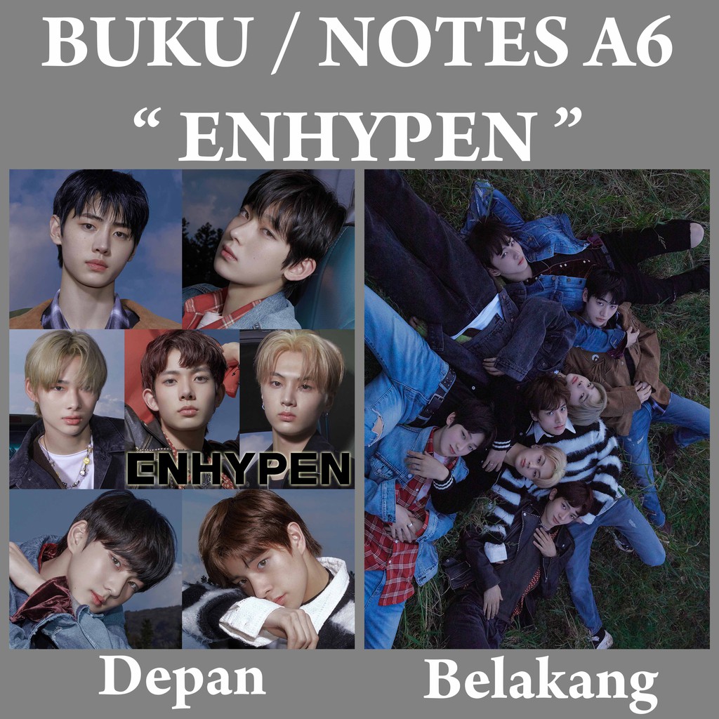 

[READY STOCK] Note A6 ENHYPEN Buku Notes Notebook Kpop Murah