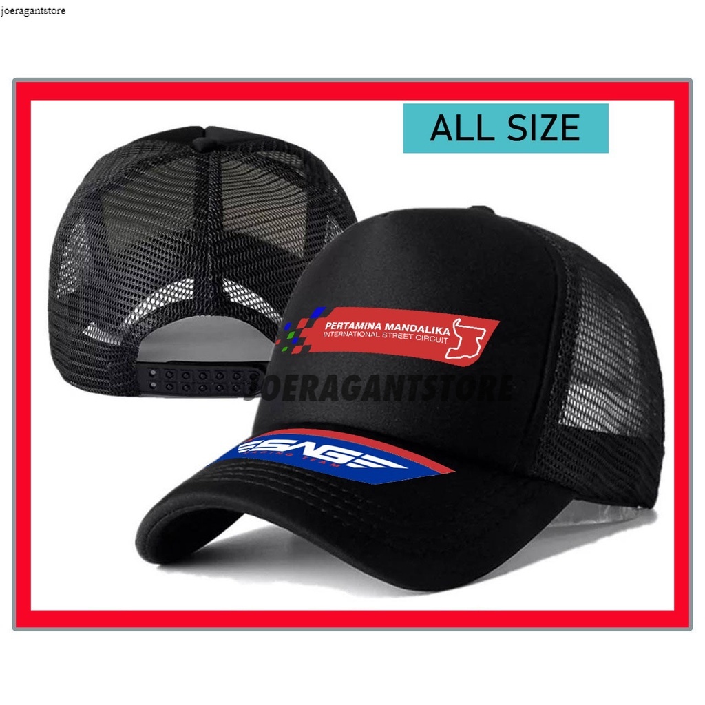 Topi Trucker/ Topi Jaring Keren Logo SIRKUIT MANDALIKA JS
