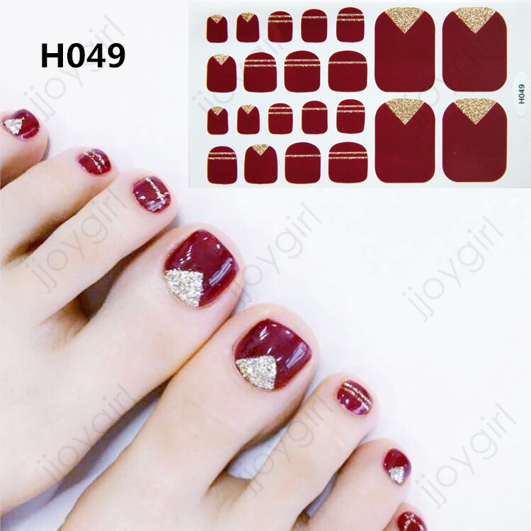 &lt;Jjoygirl&gt;H Nail sticker motif / sticker kuku / stiker kuku / nail stiker glitter / stripes design