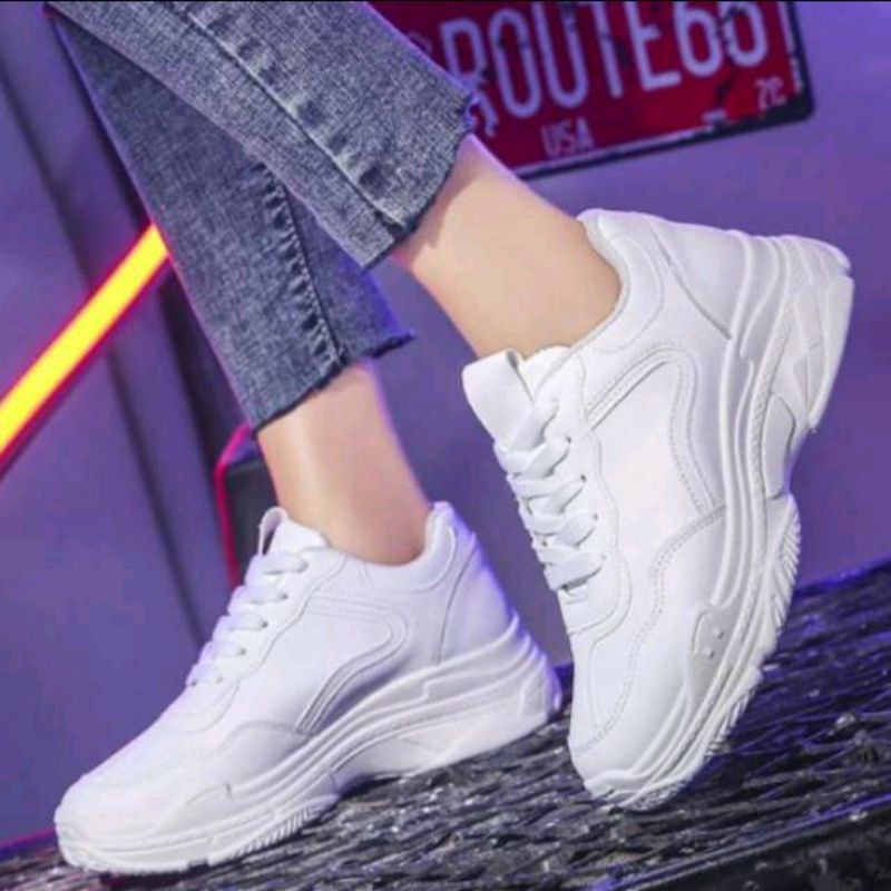 3.3 SALE SEPATU SNEAKERS TALI WANITA KOREA WANWOO 08 TERLARIS TERMURAH-5
