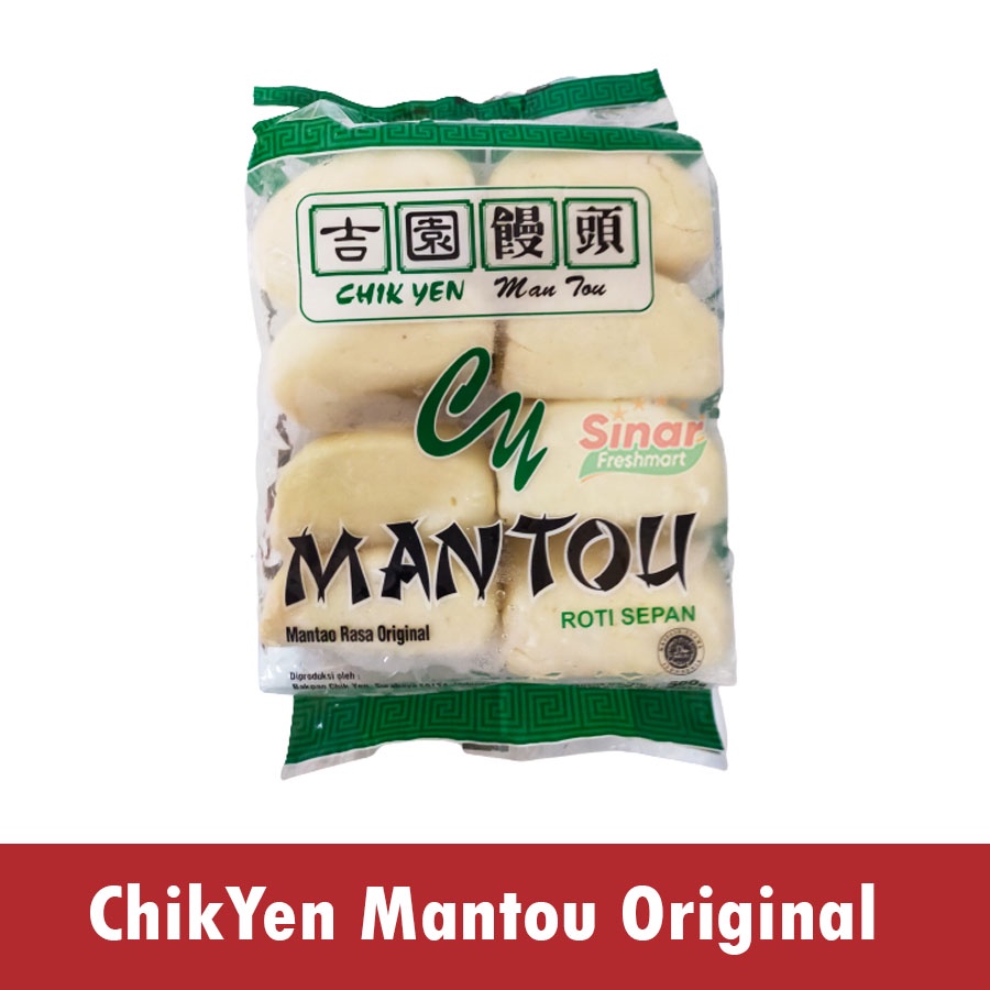 

[SINAR.FRESHMART] CHIKYEN MANTOU ISI ORIGINAL / ROTI SEPAN [500gr]