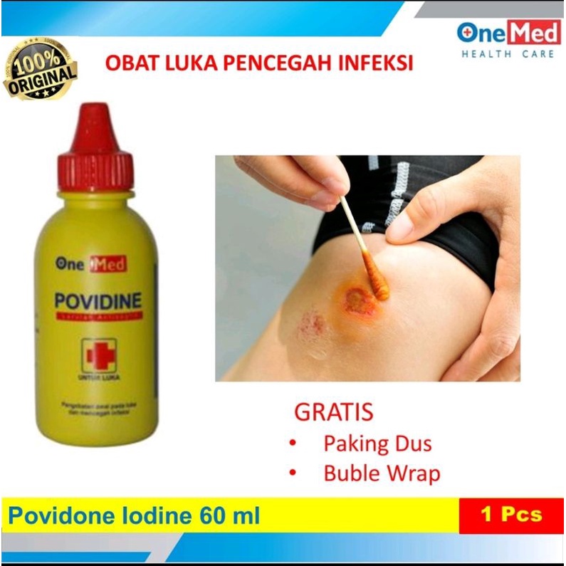 Jual Termurah Onemed Cairan Antiseptik Povidone Iodine Ecodine