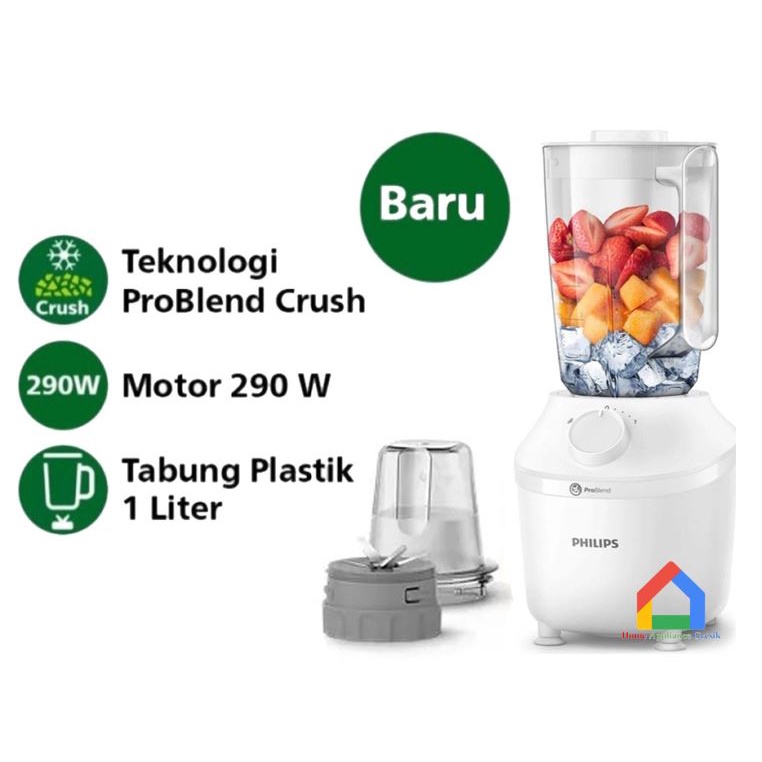 PHILIPS Blender Plastik 1 Liter HR 2042 HR2042 philips