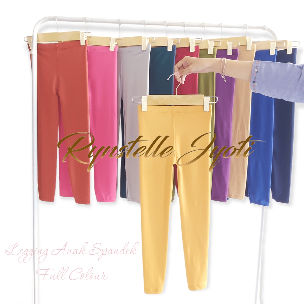 Legging Anak Panjang Full Colour 3 - 12 tahun | Legging Anak Polos by Rynstelle