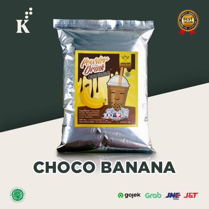 

BUBUK MINUMAN BUBBLE POWDER DRINK CHOCO BANANA ORIGINAL JAVALAND 1KG