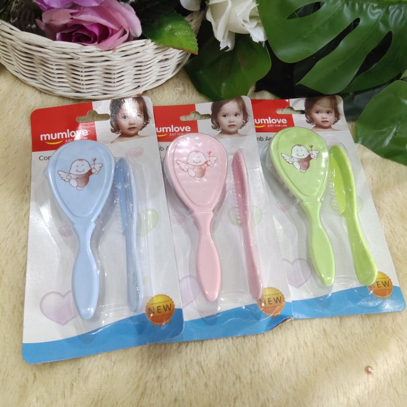 2in1 Sisir Bayi dan Anak Karakter Import