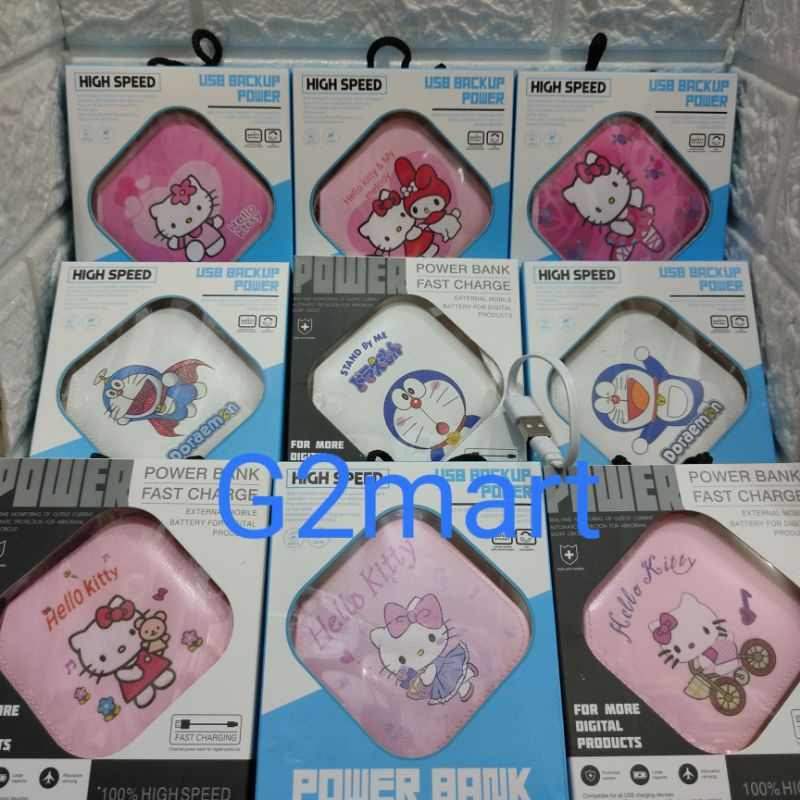 Powerbank Motif Karakter Lucu
