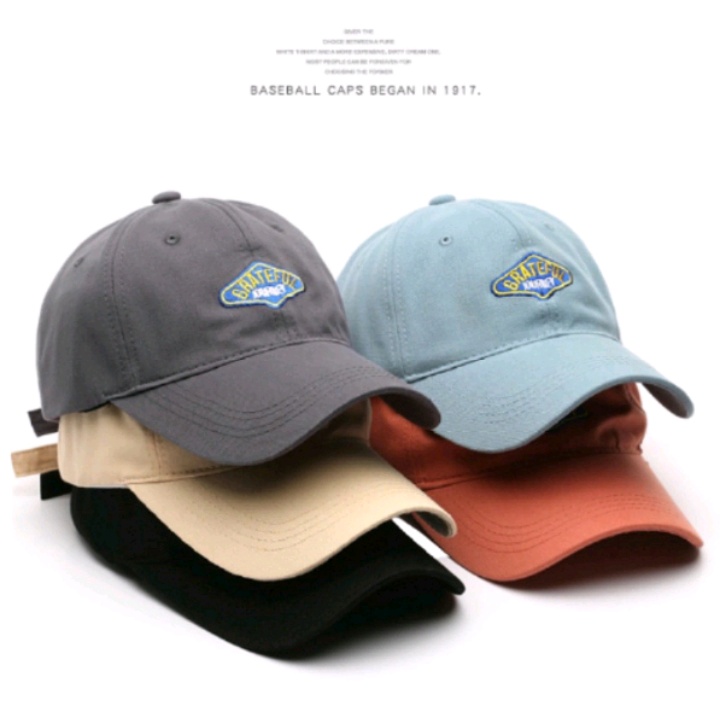 Topi Baseball Pria Wanita Dewasa Bordir GRATEFUL journey Premium Termurah