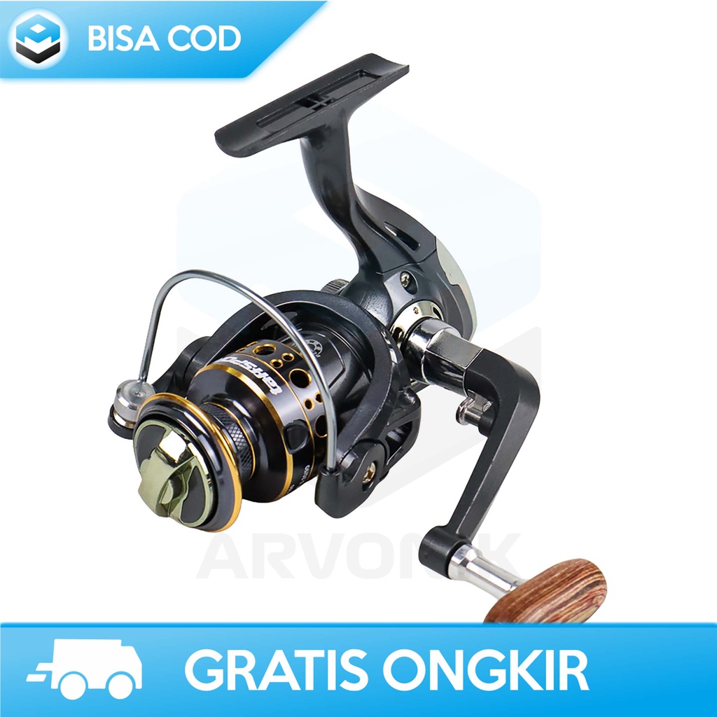 REEL PANCING SPINNING TAFFSPORT GHOTDA BK2000 SERIES 5:2:1 RATIO ORI
