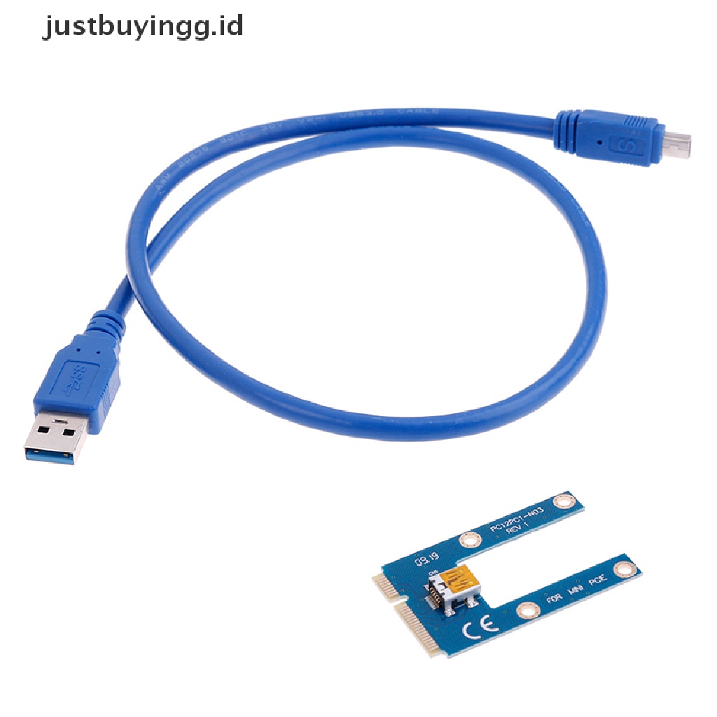 [justbuyingg.id] Mini pcie to USB 3.0 adapter converter USB3.0 to mini pci e PCIE express card ID