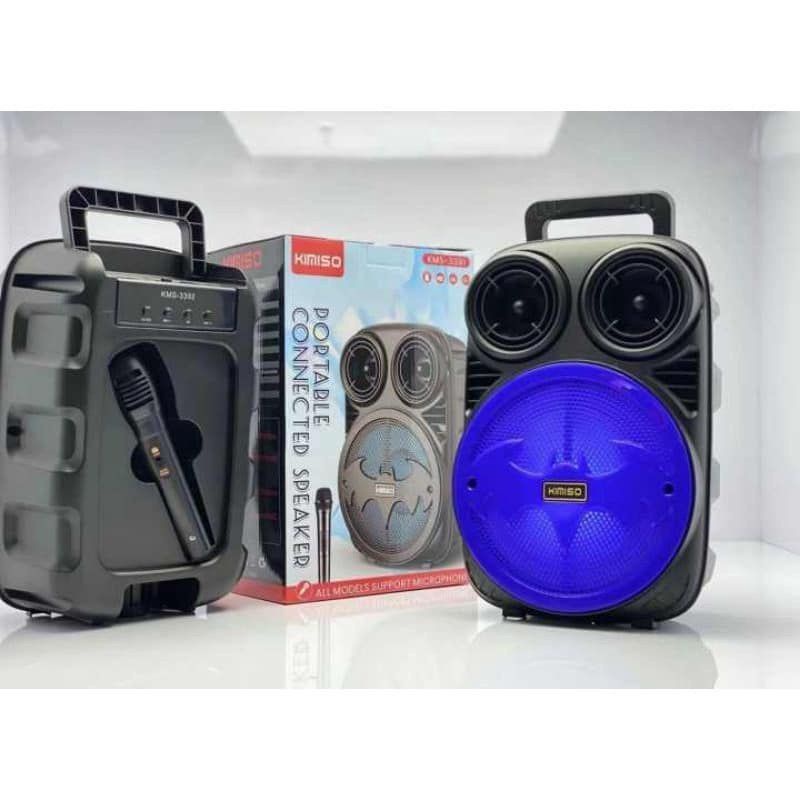 Speaker Bluetooth 3391/339 Bonus Mic 6,5Inci/Salon Aktif Portable Radio Fm/Speaker Wireless Led