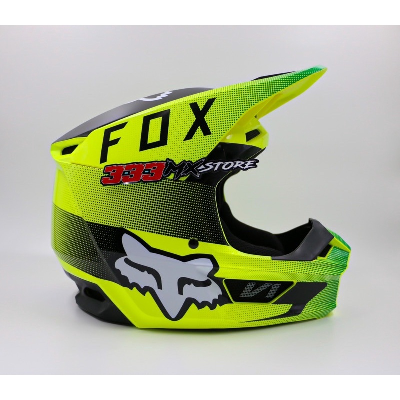 FOX V1 RIDL FLOUR HELM CROSS FOX V1 RIDL FLOUR HELM TRAIL FOX V1 RIDL - L