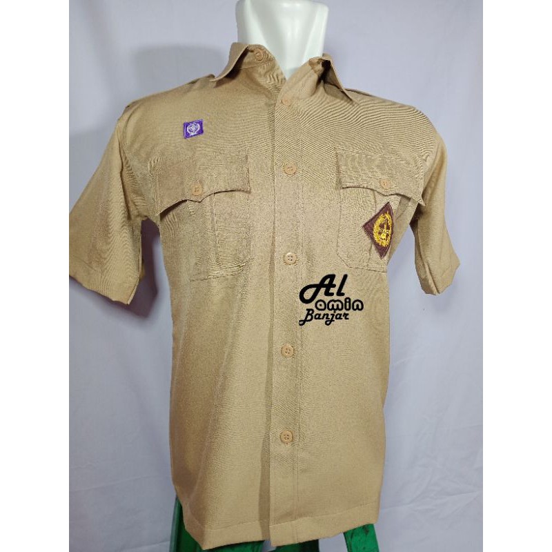 seragam pramuka PDH pembina lengan pendek