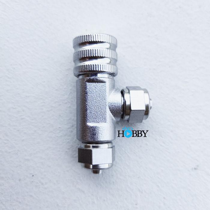 Keran Co2 Diy Stainless Steel Tahan Tekanan Tinggi Kran Co2 Aquascape