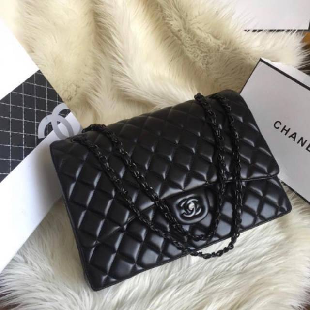 tas chanel, tas chanel maxi jumbo, tas chanel maxi, tas pesta