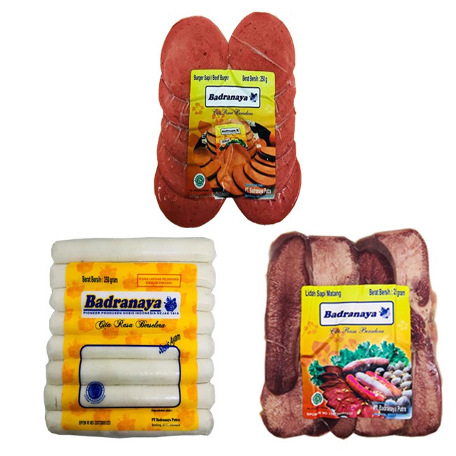 

Soes Merdeka Badranaya Lidah Sapi + Sosis Ayam + Beef Burger 250gr|Bundling 3