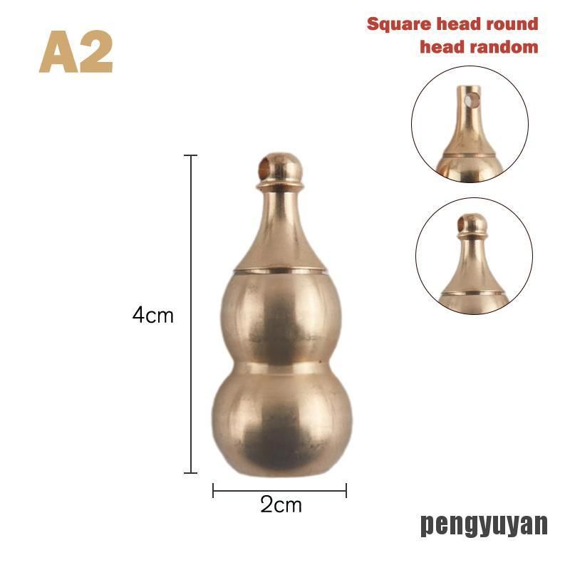 RT7 Liontin Tabung Labu Size Besar Bahan Dari Logam Kuningan Asli