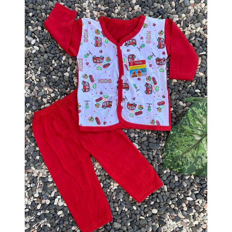 BAJU BAYI kids transpot Setelan panjang 3-18 Bulan (PP 049)