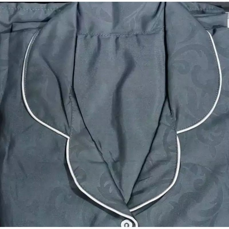 Piyama Baju Tidur Dewasa XXL Jumbo Cewek / Wanita Cowok / Pria Satin Polos