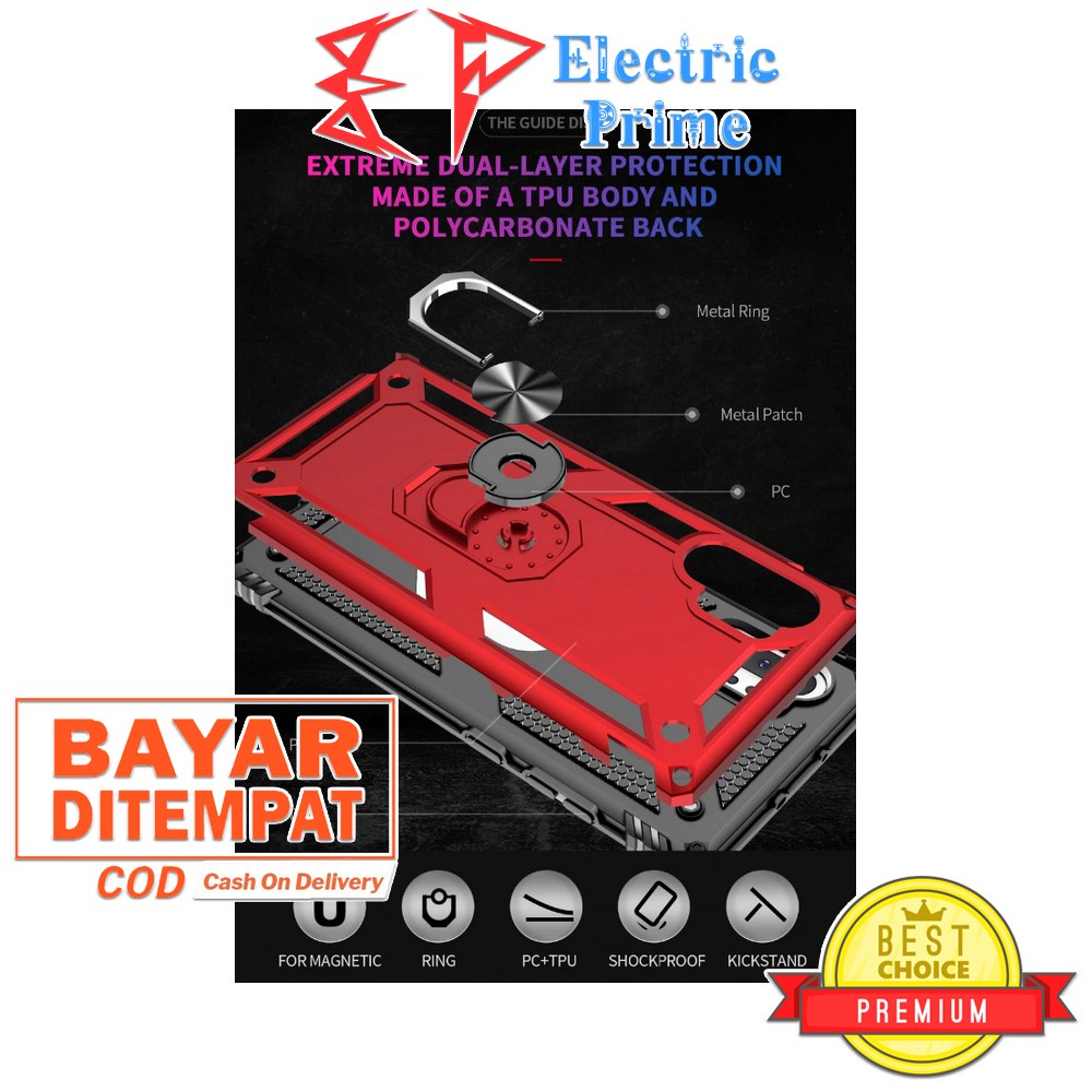 Case Samsung Galaxy Note 10 Plus Car Bracket Magnetic Casing Cover Ring iRing