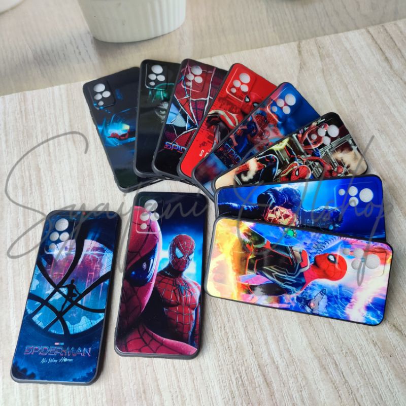 Case Fuze Vivo V21 ( V2066 , V2108 ) / Vivo V21 5G ( V2050 ) Case Karakter Spiderman Gambar Gloosy/mengkilap