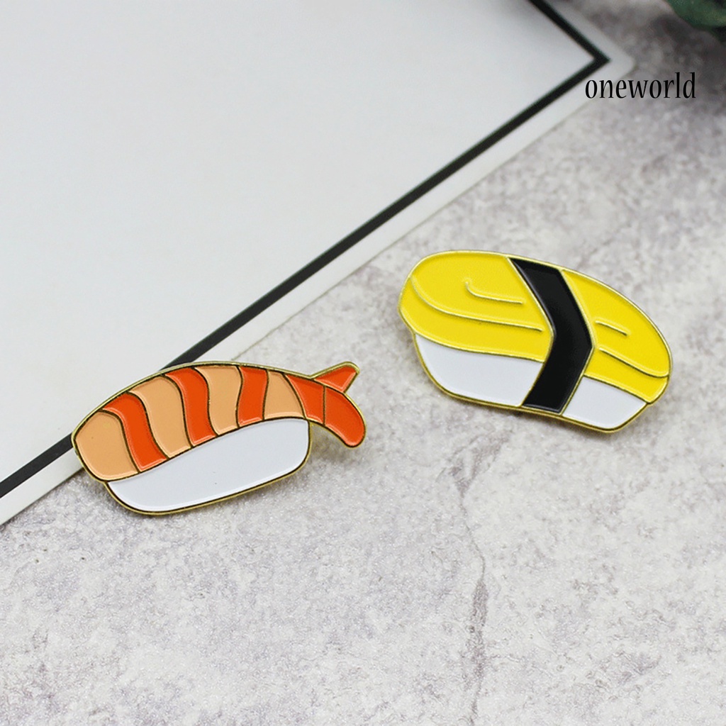 Bros Pin Enamel Bentuk Sushi Makanan Jepang Untuk Dekorasi Topi Jeans