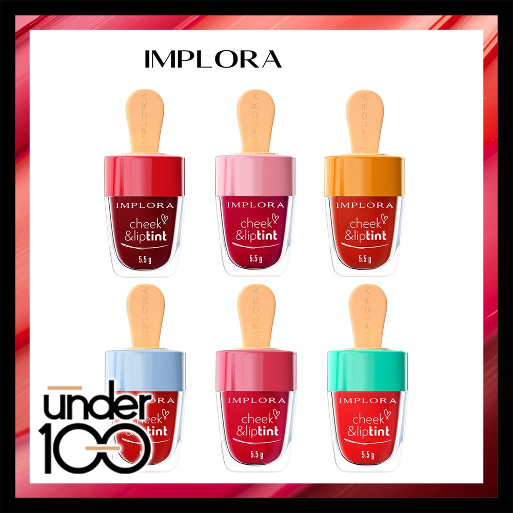 ❤ UNDER100 ❤ IMPLORA (✔️BPOM)  Cheek &amp; Liptint 5.5g | lip tint implora