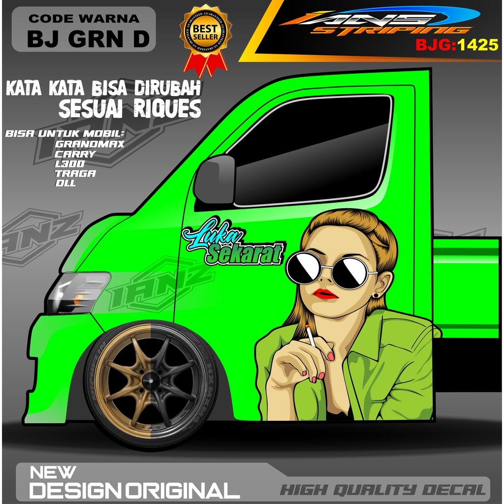 DECAL PINTU TRAGA / DECAL STIKER CARRY / STIKER MOBIL PICK UP