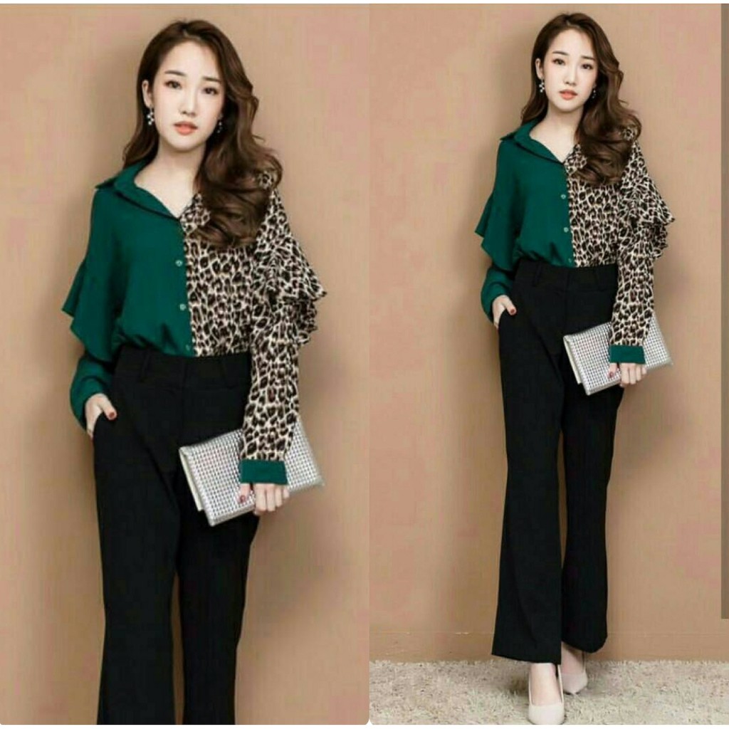 [GLFK] Kemeja Bigsize / Kemeja / Kemeja Jumbo Motif / Kemeja Wanita Korea