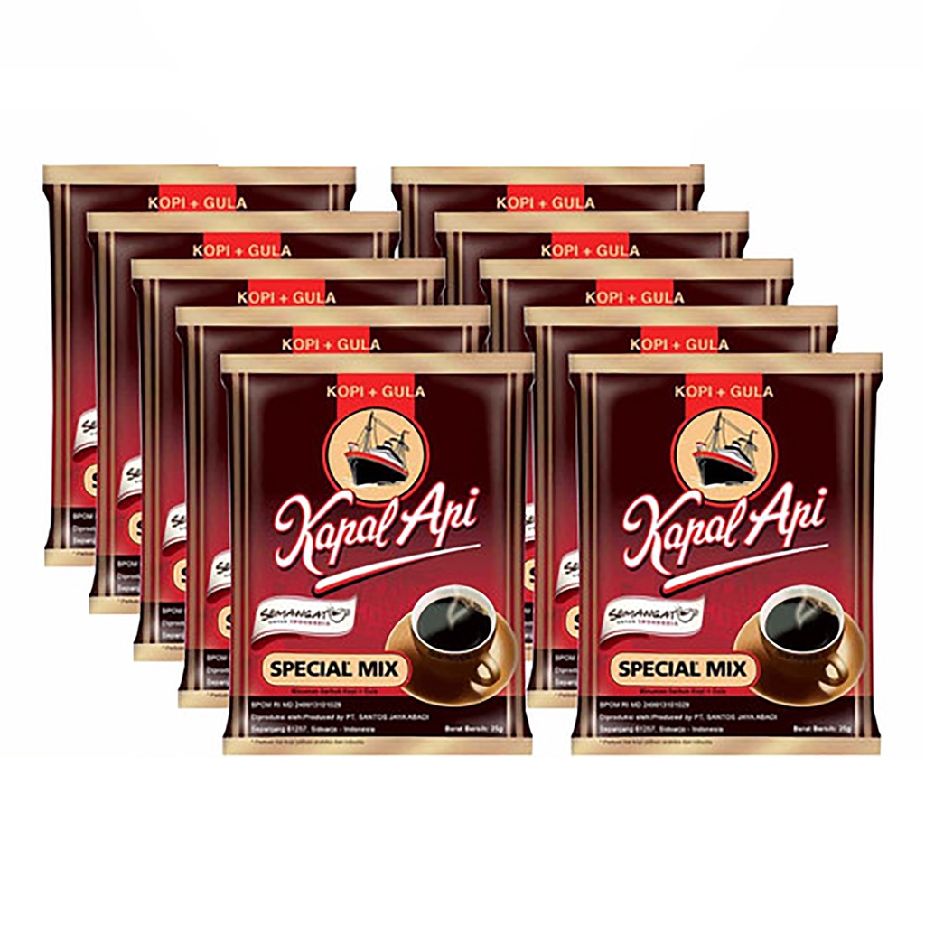 Bisa COD Kopi kapal Api Special Mix 10 Sachet 24g Kopi Hitam Kapal Api