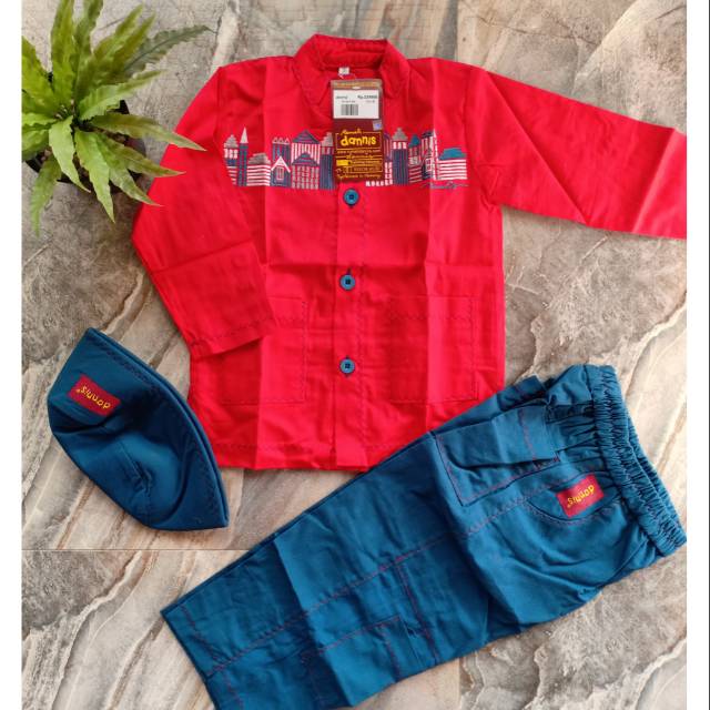 Koko Anak Dannis size 2, merah biru