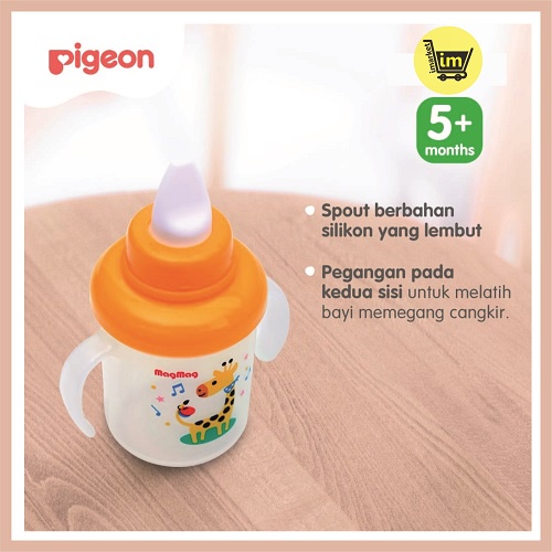 PIGEON MAG MAG STEP 2 SPOUT CUP 180 ML / TRAINING CUP / BOTOL MINUM BAYI