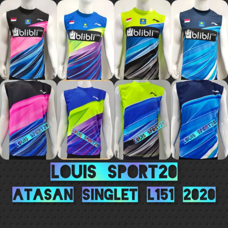 BAJU BADMINTON SINGLET/ ATASAN SINGLET L151 LINING 2020