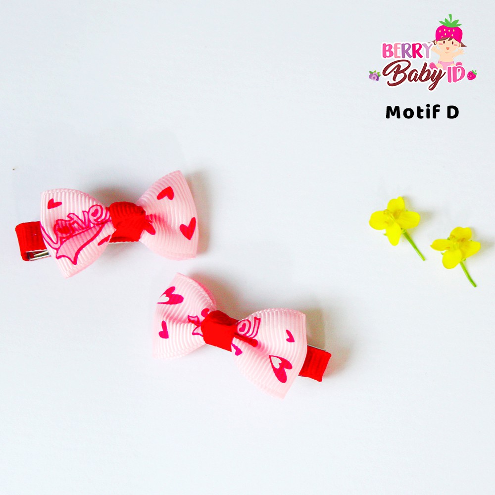 Berry Mart Jepit Rambut Bayi 2 Pcs Anak Korean Children Hairpin Sachi Baby SAA012 Berry Mart