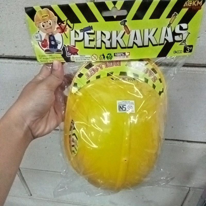 Mainan Alat Perkakas Tukang Helm C080