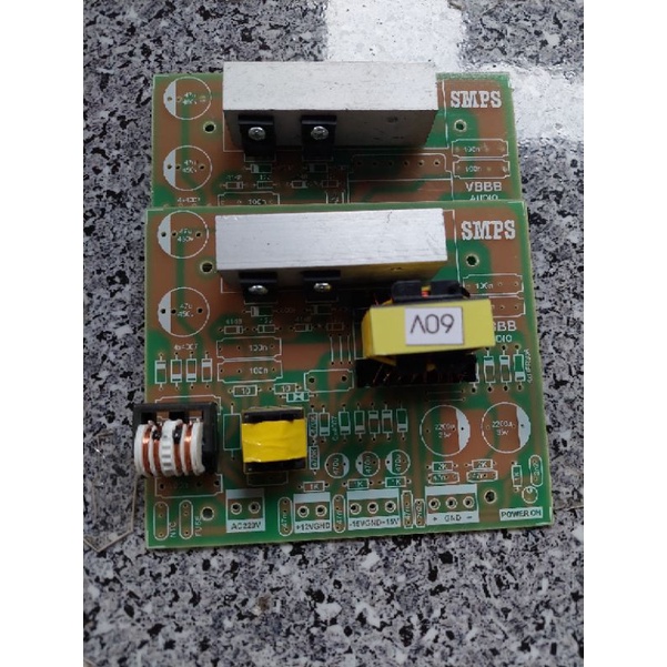 BAHAN smps 10A pcb+trapo utama+ocs+emifilter+mofet+hs