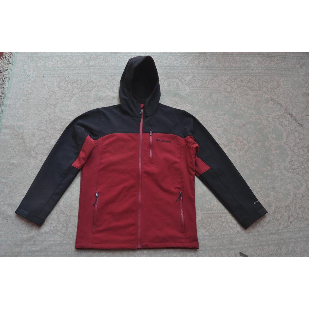 Columbia Thunder River Hooded Softshell Mens Jaket Outdoor  Red